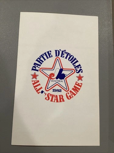 1982 Baseball All Star Game Montreal Expos Welcome Program Brochure