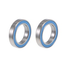 6803-2RS Ball Bearings 17x26x5mm Double Sealed Chrome Steel Blue Cover P6 2pcs