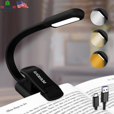Rechargeable Book Light for Reading - 9LED Eye-Caring Clip Light W/ 9 Color Temp