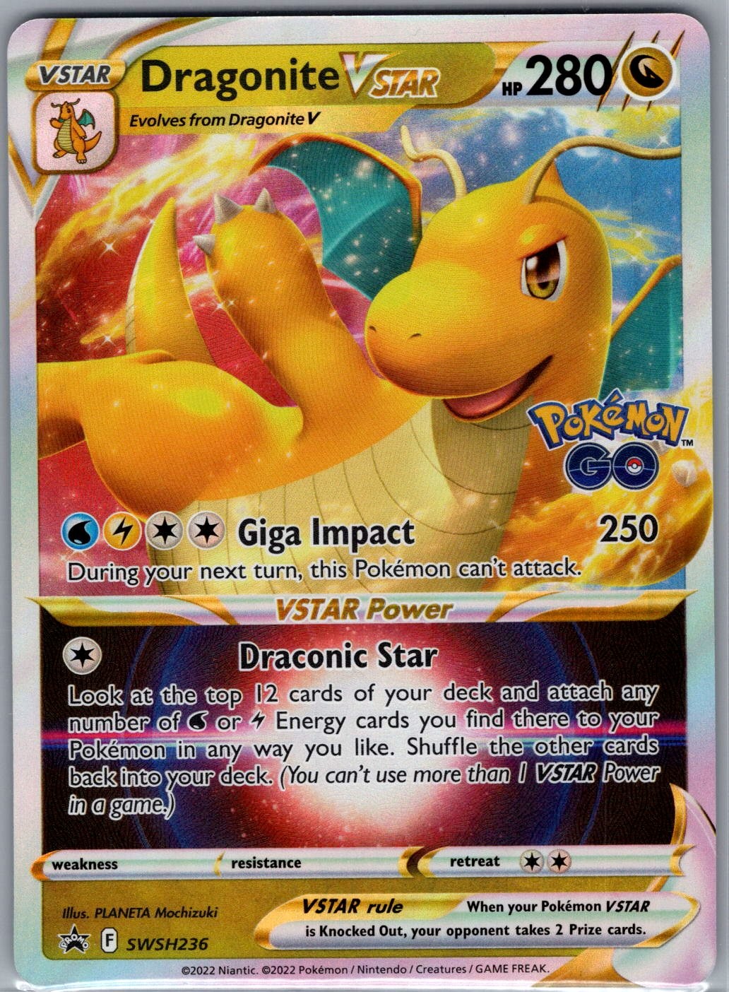 Dragonite VSTAR SWSH236 SWSH: Sword & Shield Promo Cards - Pokemon Card - NM