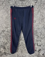 Vintage 80s Adidas Shiny Nylon Track Pants 1978 Very Rare Retro Style Size 38/40