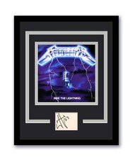 Metallica James Hetfield Signed 11x14 Framed Photo Ride The Lightning ACOA