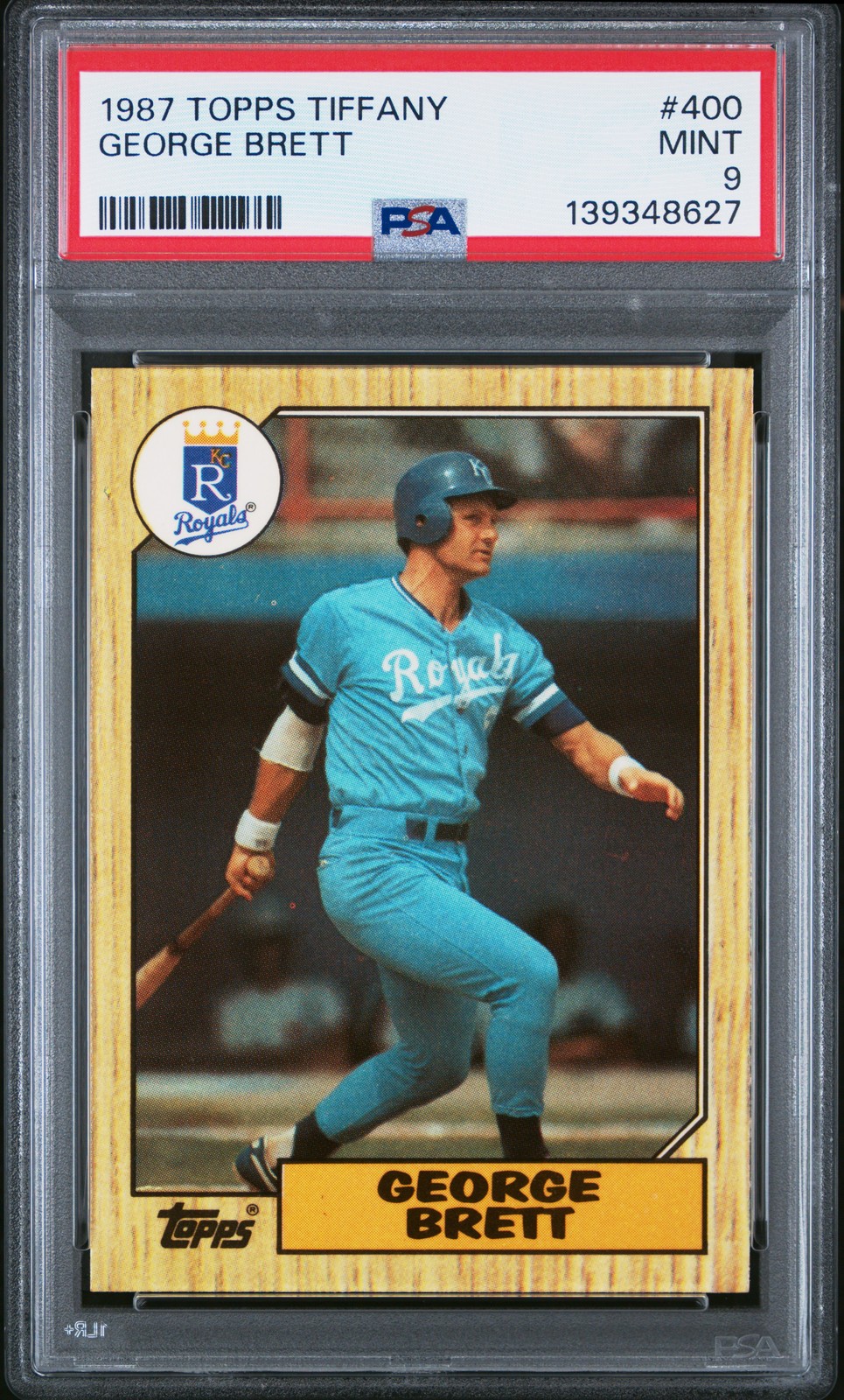 1987 TOPPS TIFFANY #400 GEORGE BRETT PSA 9