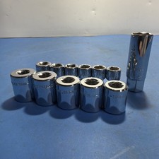 Blackhawk Socket Set 12pc Sae Metric 58 Deep 719mm Usa