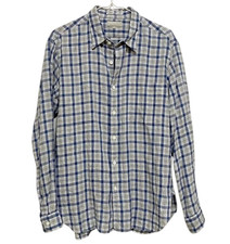 MARGARET HOWELL MHL. Linen Check Shirt Size M Japanese Minimal
