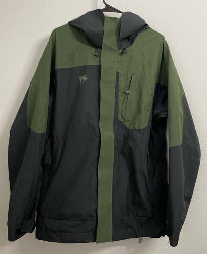 Homeschool Ski Snowboard Waterproof Shell Jacket Hooded Mens M