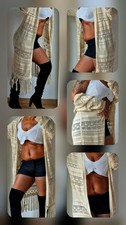 ꧁ Sexy lange Strickjacke Lochmuster ꧂ Som...