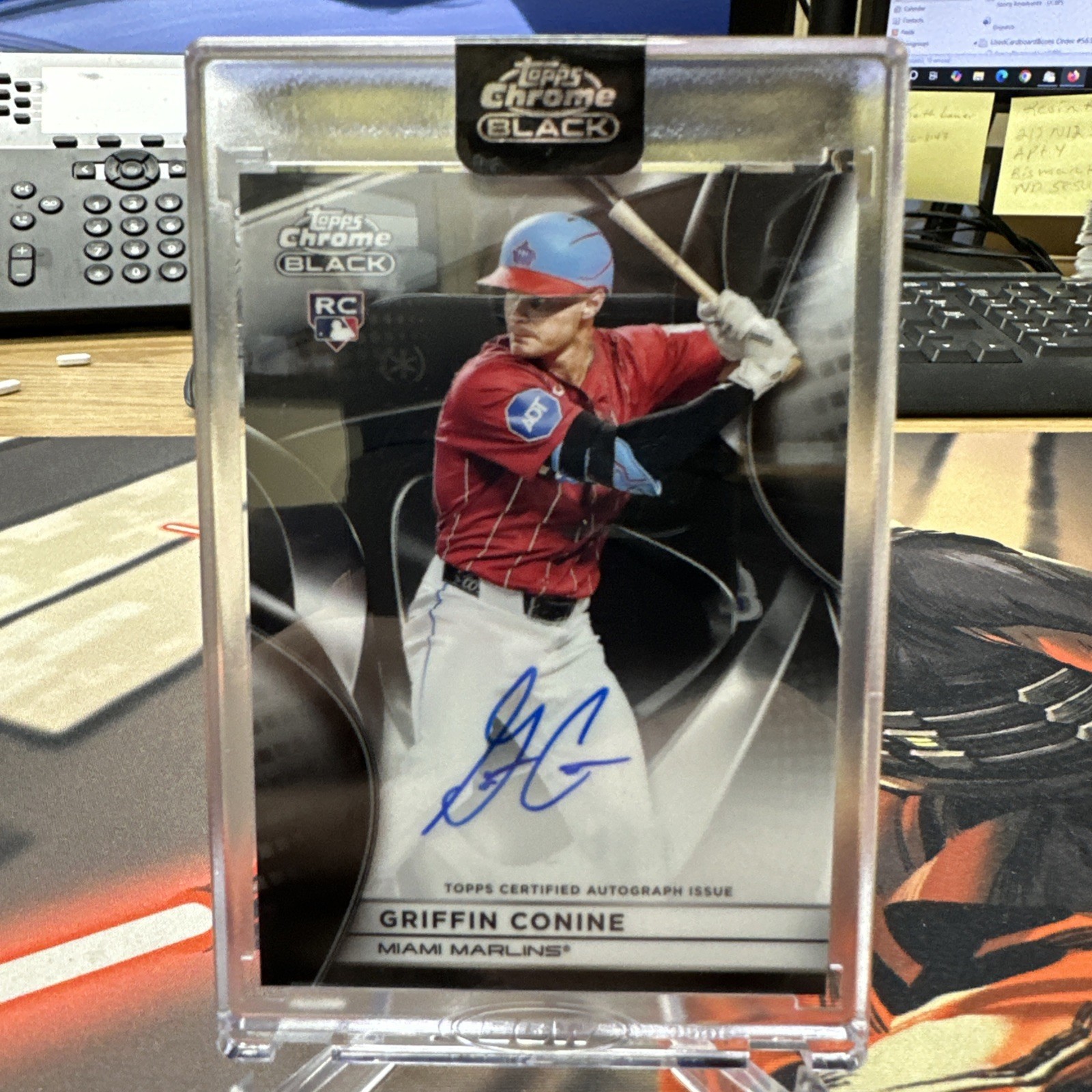 2025 Topps Chrome Black Griffin Conine Autograph Rookie Insert #CBA-GCO Marlins