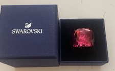 Swarovski Nirvana Red, Rose-gold tone Size 52 Cocktail Ring Hallmarked NWT