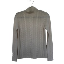 J. McLaughlin Wool Cashmere Cable Knit Sweater, S