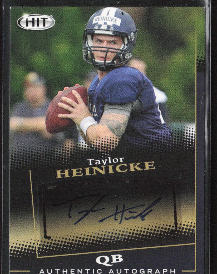 Taylor Heinicke SA-GE Hit Autograph #A34 Black
