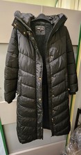 Women's Cameo Rose Longline Puffer Coat UK 14 Black