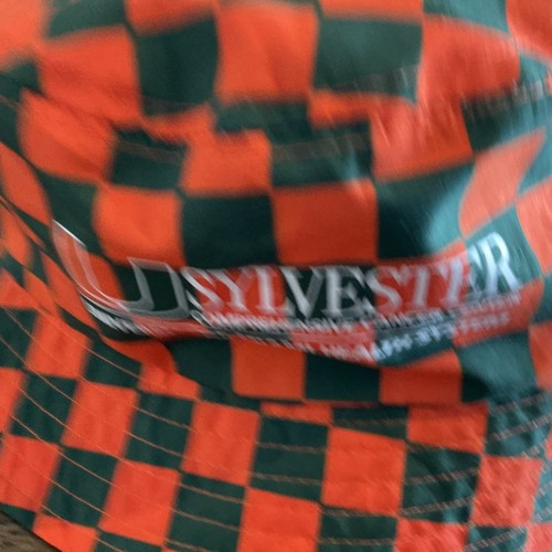 University Of Miami Hurricanes Sylvester Cancer Center Green Orange Bucket Hat - Picture 2 of 11