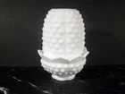 Vintage Fenton Art Glass Milk Glass Hobnail Fairy Lamp