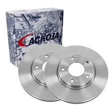 2x ACKOJA BREMSSCHEIBEN 280mm BELÜFTET VORNE passend für HYUNDAI COUPE SONATA