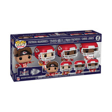 Funko Pop! NFL: Kansas City Chiefs Super Bowl LVIII Champions 4 pack