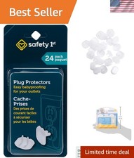 Universal Fit 24 Count Plug Protectors - Essential for Baby Proofing Your Home