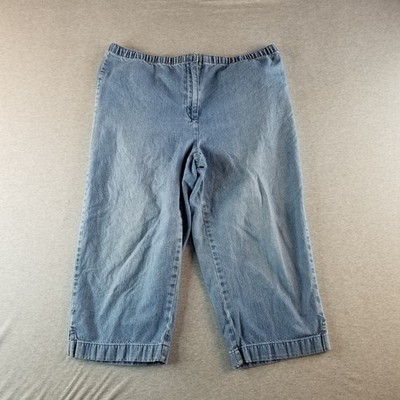 Classic Elements Jean Womens Sz 14P VTG Pull On StretchWaist 100%Cotton Normcore