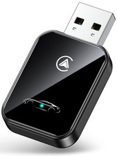 Wireless CarPlay  Android Auto Adapter, 2-in-1 Mini Dongle, WiFi 6/BT Black