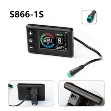 EBike 24-60V S866-1S Display Power Speed Meter Control Panel w/USB Charging port
