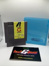 Low G Man Nintendo NES 1990, Clean Cartridge , Manual & Case- Tested & Working