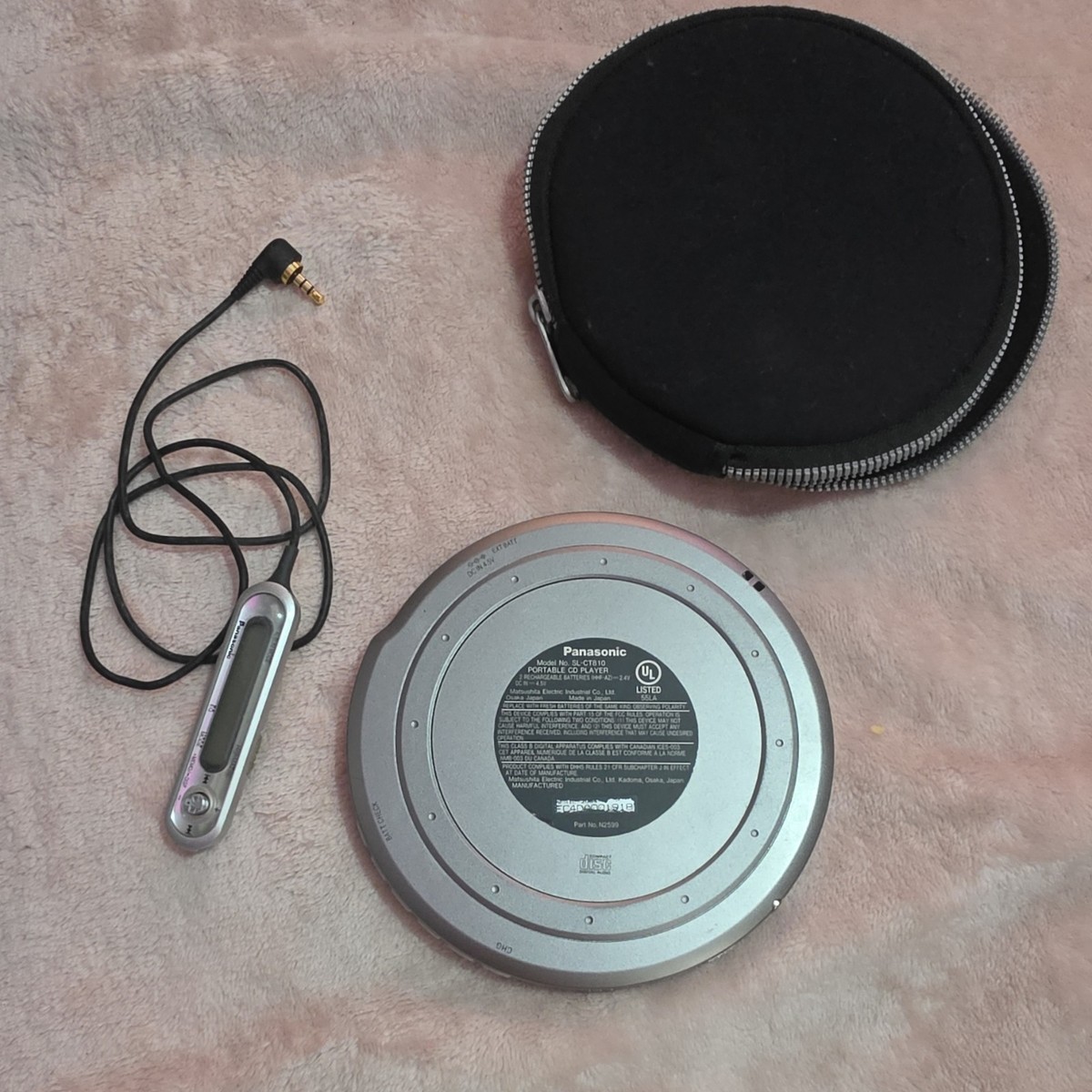 Panasonic SL-CT810 RARE Portable CD Player Remote Rechargeable D