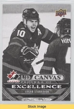 2024 Series 2 UD Canvas Black & White Logan Stankoven #C261 Rookie RC READ 1kv0