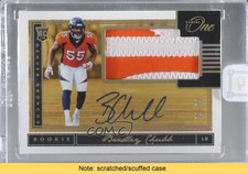 2018 Panini One Rookie Gold /10 Bradley Chubb #20 Patch Auto READ 2r5