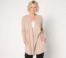 Barefoot Dreams Women's Top Petite Sweater 3XP CozyChic Lite Ribbed Pink A670477