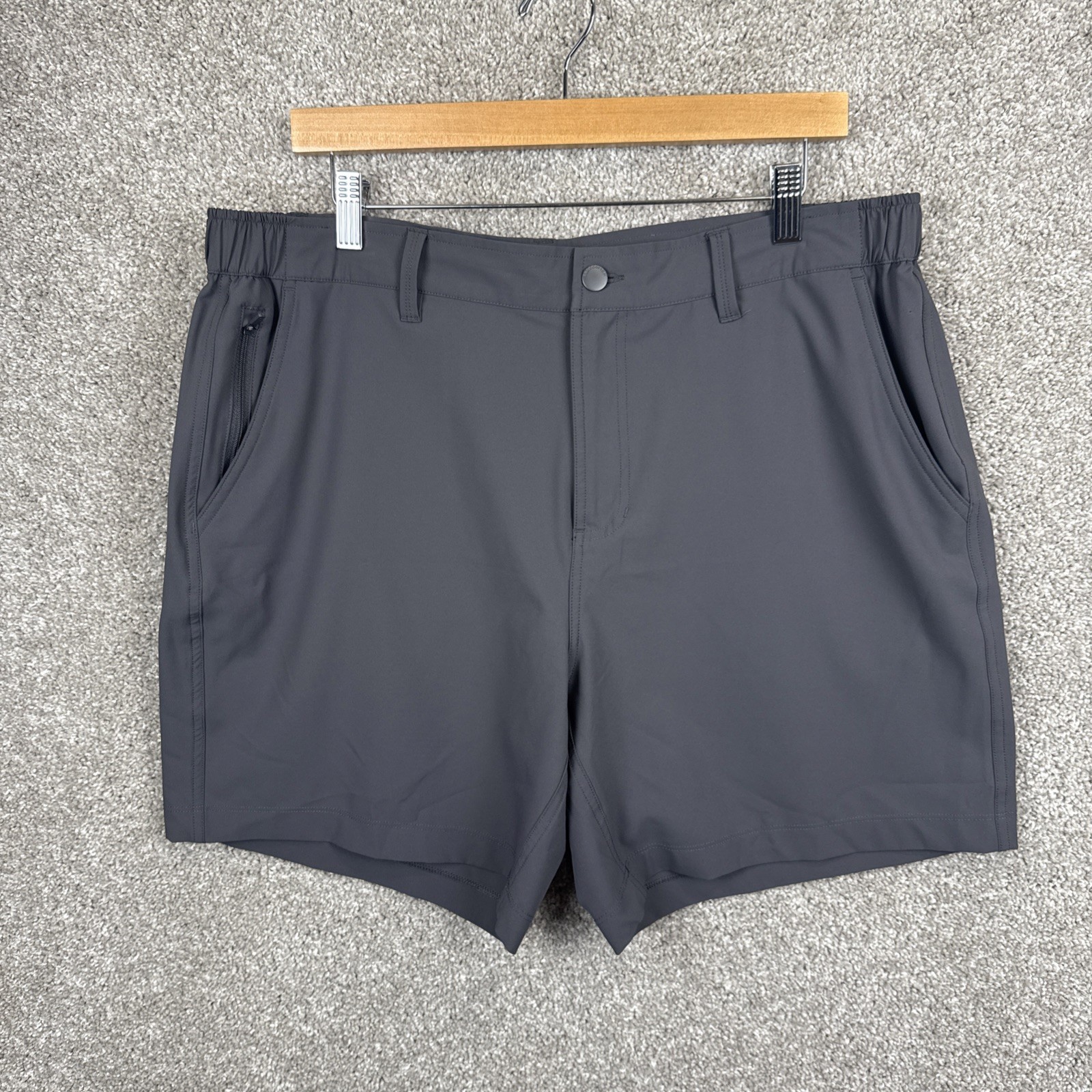 Bearbottom Gray Athletic Performance 7” Shorts Me… - image 1