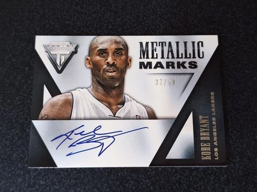 2013-14 Panini Titanium Metallic Marks Autographs KOBE BRYANT /49!! On Card Auto