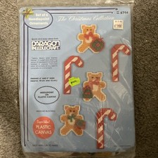 Vtg Paragon Needlepoint Kit 6 Christmas Ornaments 6714