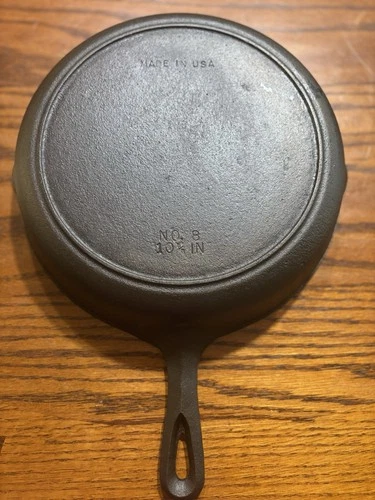 Vintage Birmingham Stove Range BSR Century Series No.8 Cast Iron Skillet 10-5/8"