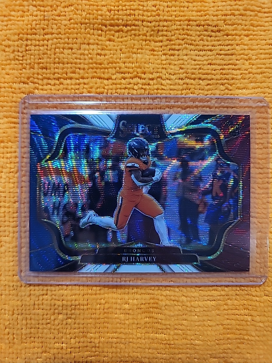 2025 Panini Select Football Rj Harvey Field Level Tri Color Prizm /99