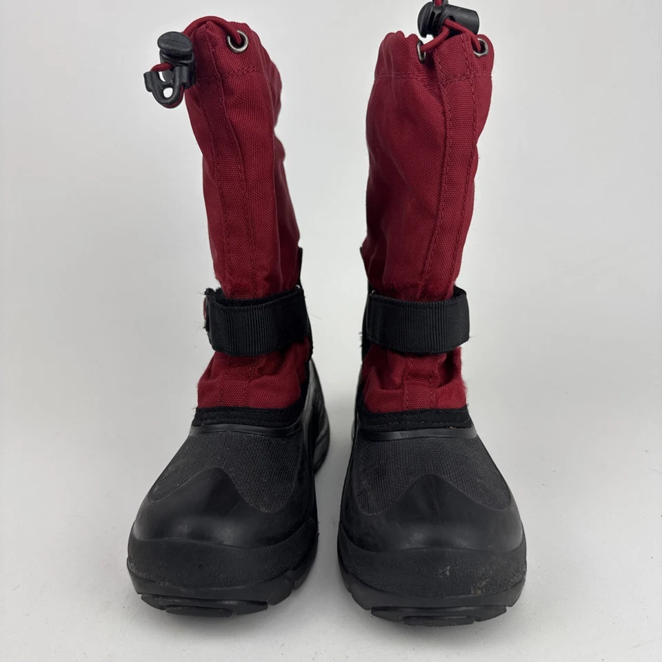 Kamik Kids ракета красный и черный водонепроницаемый зимние снегоступы тепловой подкладки размер 1 - Изображение 3 из 4