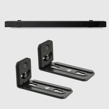 Sound Bar Mounts Metal Durable Floating Shelf Brackets Under TV for TV Shelf
