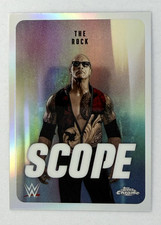 2026 Topps Chrome THE ROCK WWE Scope Refractor SCO-36