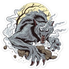 Werewolf Moon - Vinyl Decal Sticker - Car Window Laptop - ebn8072