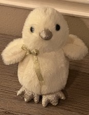 FAO Schwarz Sparklers Baby Chick Plush Stuff Animal 7 Inch Yellow Spring Easter