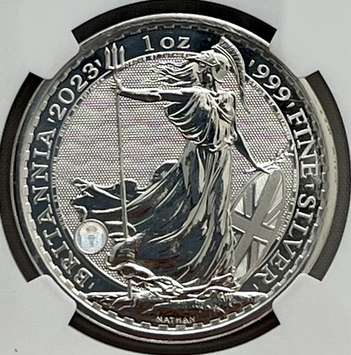 2023 Final Queen Elizabeth Britannia UK £2 First Release QE II Obverse NGC MS69 - Picture 6 of 6