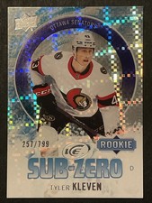 2023-24 UD Ice Hockey TYLER KLEVEN Sub Zero Rookie Base /799