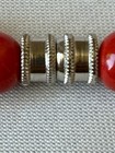 Vintage Signed Flying Colors Ceramic Cherry Bead Necklace Black UMC — photo 10