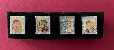 1960's Popeye Flasher / Flicker Gumball Ring - Lot of 4