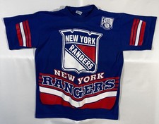 Vintage New York Rangers Single Stitch Salem Sportswear Large T-Shirt NHL Hockey