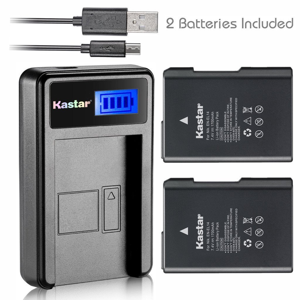 Cargador USB EN-EL14 EL14a Para Cámara De Batería Nikon Coolpix P7800 P7700 P7100 P7000 D5500 D5300 D5200 D3200 D3300 D5100 D3100 Df - AliExprs