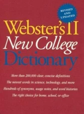 Webster's II New College Dictionary by Webster Staff (1999, Hardcover,...