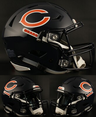 CHICAGO BEARS NFL Riddell SPEEDFLEX Authentic Gameday Football Helmet