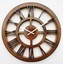 thumbnail 1 - Smart Art Wood Carving MDF Round Analogue Wall Clock for Home/Wall Clock (Brown 