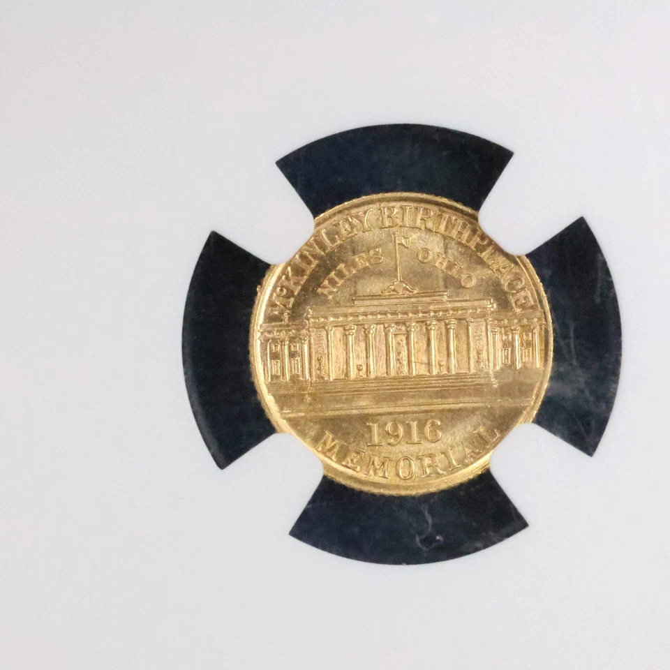 1916 G1$ McKinley Commemorative Gold 1$ - NGC MS64 - Image 4 of 4