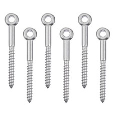 6Pcs Heavy Duty Bolts Metal Screw Hooks Self Tapping Screws Screw Jewelry Hook